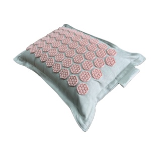 Hotsale Katun & Linen dengan Soba <span class=keywords><strong>Hull</strong></span> Dalam Akupresur Bantal Warna Disesuaikan Bantal Leher Mengurangi Rasa Sakit Pijat Yoga Bantal