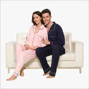 Pijamas para Parejas, Pijamas de San Valentín, Conjunto de Pijamas, Ropa de Dormir Familiar, Logotipo Personalizado, Pijamas Clásicos para Mujer - Product Image 3