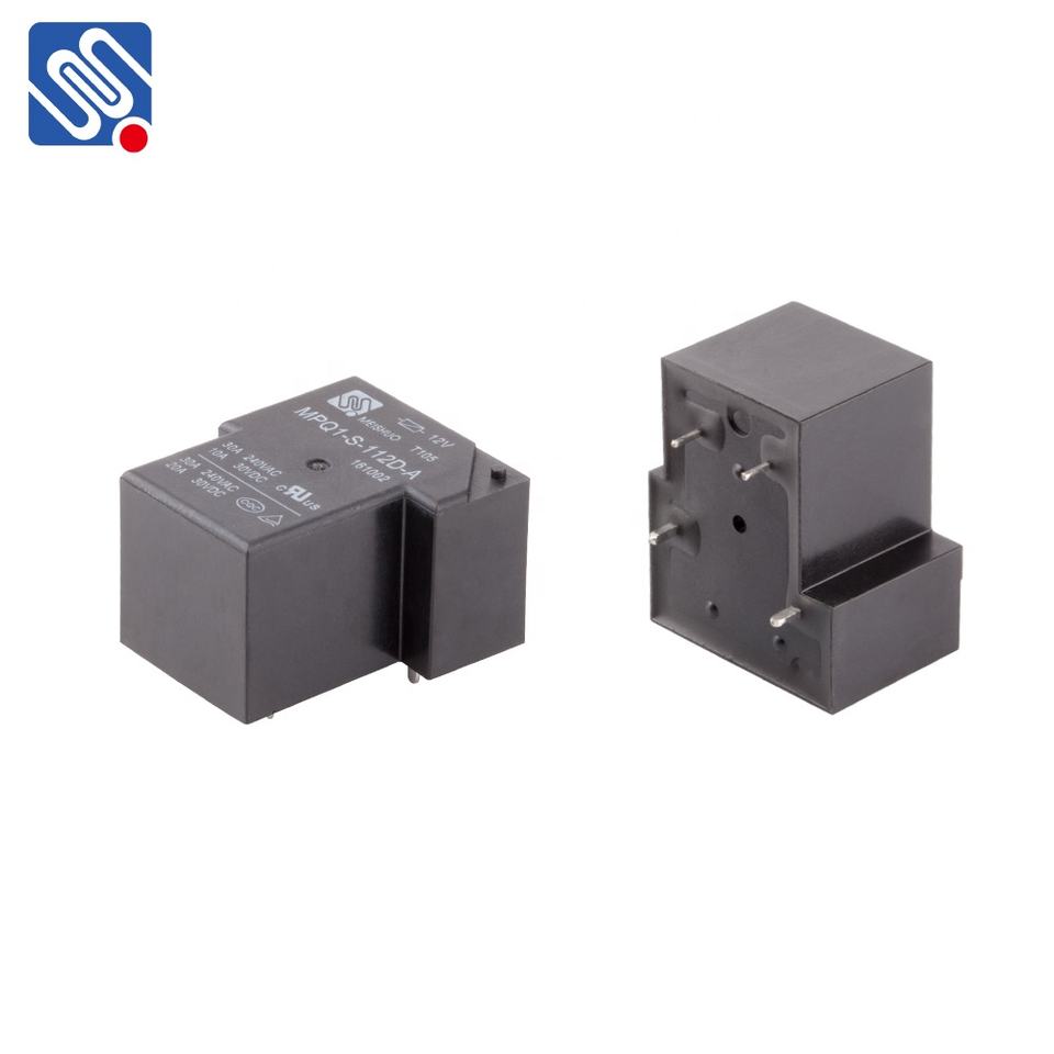Meishuo MPQ1-S-112D-A 12V DC High Power Electromagnetic Relay Miniature Changeover Type with Sealed for New Energy