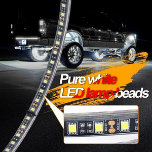 14/15/17inch double side màu trắng tinh khiết dẫn bánh xe Vòng đèn RF điều khiển từ xa IP68 bánh xe rim đèn cho lốp xe - Product Image 3