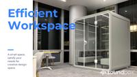 Cabine téléphonique insonorisée pour bureau privé, espace de travail individuel, système d'air frais Turbo, cabine insonorisée pour bureau