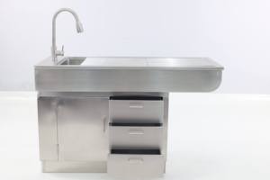 不锈钢兽医手术器械 动物医院干湿两用台设备 - Product Image 3