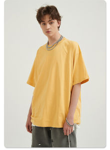 Venta al por mayor en blanco orgánico 100 algodón camiseta para hombres y mujeres de alta calidad de cuello redondo Camiseta personalizada - Product Image 4