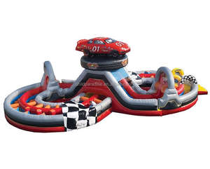 Madness Challenge Inflables Carrera de obstáculos Carnaval Juegos deportivos Paseo Figura 8 Carrera de obstáculos para niños y adultos - Product Image 6