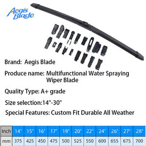 Essuie-glaces multifonctionnels de haute qualité à pulvérisation d'eau - Toutes saisons, universels, silencieux, sans traces pour SUV, camions, 14-30 pouces - Product Image 2