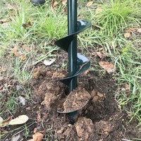 Outil de jardinage 2 en 1 Vertak, outil manuel pour la culture profonde du sol et des graines, perceuse à trous manuelle, tarière pour l'herbe