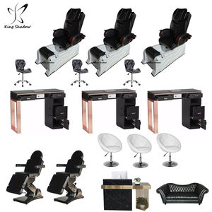 Móveis para Salão de Beleza, Cadeiras de Massagem Elétrica para Pés, Cadeiras de Pedicure Sem Tubo, Equipamentos para Salão de Beleza com 7 Cores de LED - Product Image 6