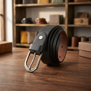 Ceinture formelle pour garçons - Cuir artificiel noir 41 pouces - Product Image 2