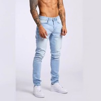 Nouveaux pantalons en jean taille haute pour hommes Style Hip Hop respirant solide Vintage Streetwear Jeans