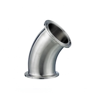 2"China Stainless Steel Pipe Sanitary Fittings 45degree Elbow