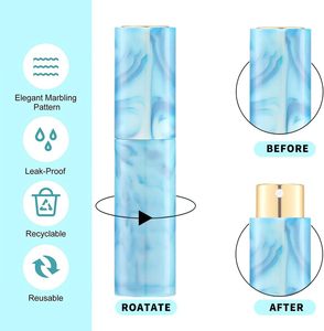 In Stock 10ML Luxurious <b>Refillable</b> ABS Rotary Cosmetic Oral Spray Glass Perfume Empty Bottle - Product Image 2