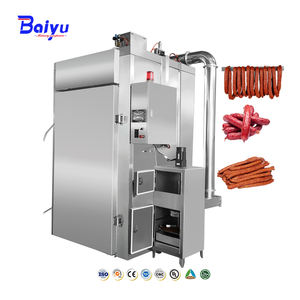 เครื่องร<span class=keywords><strong>ม</strong></span>ควันอุตสาหกรรม Baiyu 50 ลิตร 100 ลิตร สำหรับผลิตภัณฑ์เนื้อสัตว์ ไก่ เนื้อวัว ปลา - Product Image 1