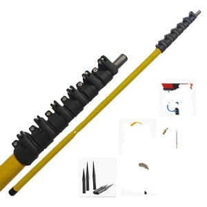 Customized 10ft - 70ft Carbon Fiber Tube Manufacturer High Modulus Carbon Fibre Telescopic <b>Pole</b> for Cleaning and Harvesting - Product Image 1