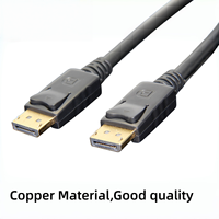 Câble DFX 4K 60Hz de 1,8 m à 10 m avec attaches sécurisées, cordon DP pour ordinateur graphique, station de travail, projecteur, moniteur, écran