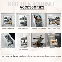 Set Kabinet Dapur Bentuk L Desain Minimalis Modern, Furnitur Lengkap Ukuran Kecil, Unit Kabinet Melamin Hitam dengan Wastafel