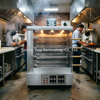 Four à rôtisserie électrique commercial à 4 niveaux pour poulet - Équipement de cuisine pour restaurant de petite taille