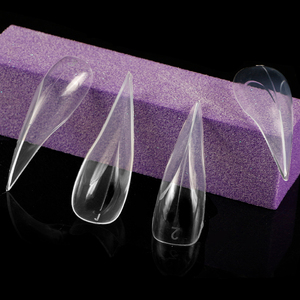 140 Uñas Postizas Curvadas Profundas Tipo Garra de Águila, Moldes de Gel 3D para Extensión, Herramienta de Construcción de Uñas para Salón de Manicura - Product Image 6