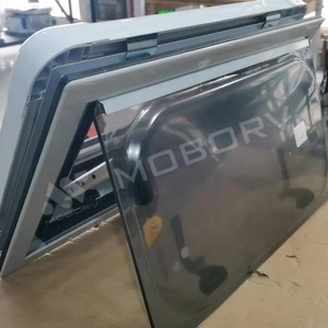 Mokorv hai lớp Acrylic RV cửa sổ tùy chỉnh kích thước với Côn trùng Net và mù cho xe Caravan ứng dụng hình chữ nhật góc - Product Image 1