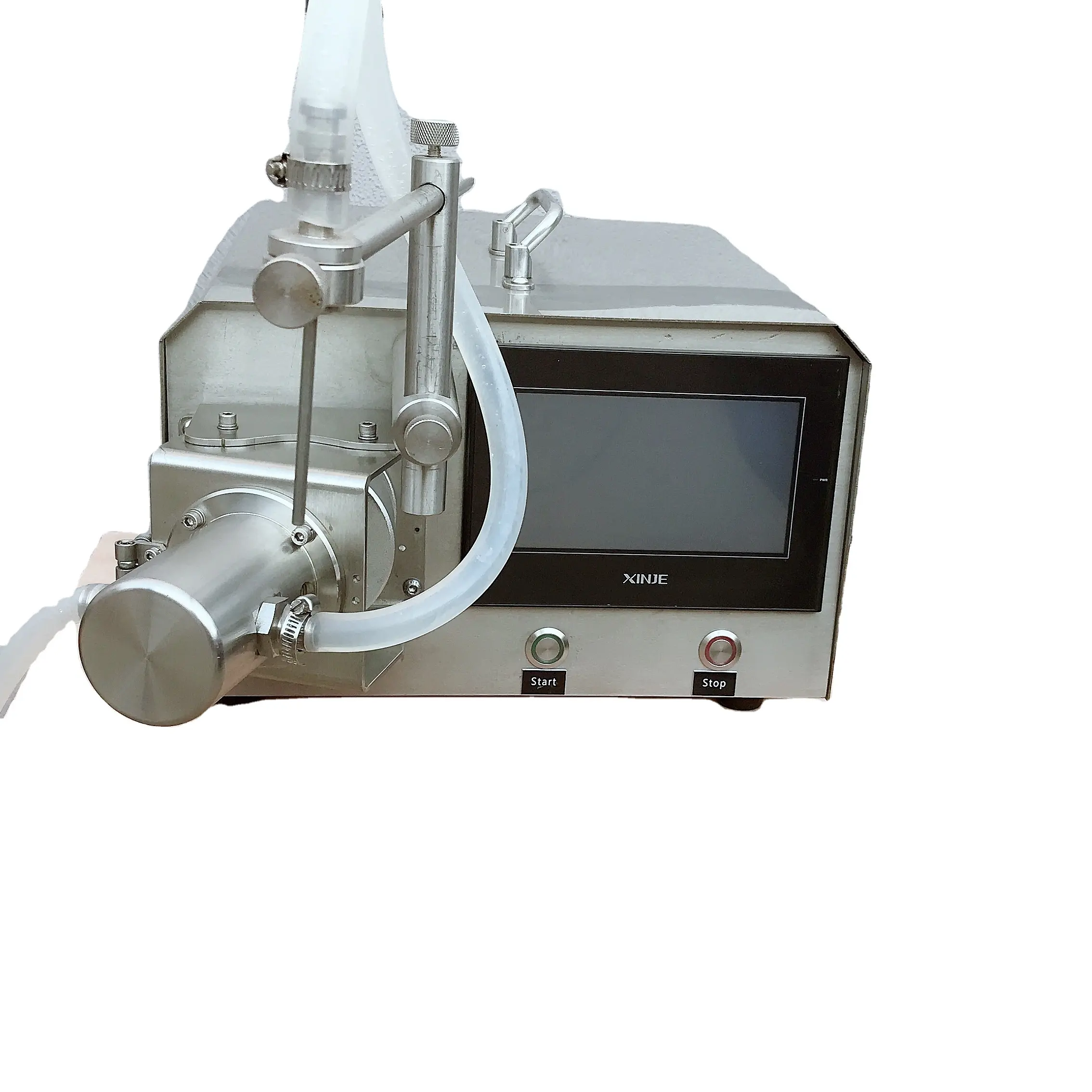 Machine de remplissage de pompe à piston en céramique à vanne rotative de crème de remplissage quantitative cosmétique senior de réactif 1-10ml