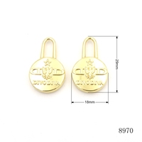 Tirador de Cremallera Redondo de Metal de Diseño Superior con Logotipo Grabado, Etiqueta de Aleación de Zinc para Herrajes de Bolsos y Accesorios de Ropa