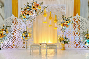 Outdoor <b>Wedding</b> Moroccan Theme Laser Cut <b>Frames</b> Stylish Event Party Stage Laser <b>Frame</b> Wholesale <b>Wedding</b> Stage Metal Arches USA - Product Image 3