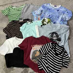 เสื้อยืดผู้หญิงมือ<span class=keywords><strong>สอง</strong></span>ขายตรงจากโรงงาน เสื้อผ้า<span class=keywords><strong>มือ</strong></span><span class=keywords><strong>สอง</strong></span>แบบมัดเป็นก้อน เสื้อยืดแฟชั่น<span class=keywords><strong>มือ</strong></span><span class=keywords><strong>สอง</strong></span> แขนสั้นสำหรับฤดูร้อน เสื้อผ้า<span class=keywords><strong>มือ</strong></span><span class=keywords><strong>สอง</strong></span>แบบรวมเป็นชุด - Product Image 1