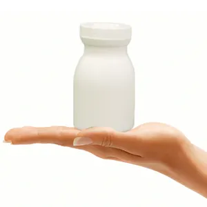 120 مللي البلاستيك HDPE قرص الكالسيوم زجاجة دواء مع غطاء برغي غطاء من البلاستيك زجاجة أنبوبية