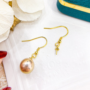 Accesorios de Plata S925 para DIY con Perlas, Bandeja Vacía con Cuentas Redondas de 7-11 mm y Gancho para Oreja, Diseño Simple, Joyería 2021 - Product Image 2