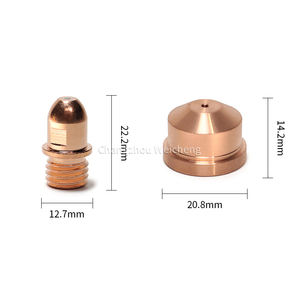 Koperen Plasma Snijden Verbruiksartikelen Voor <span class=keywords><strong>Cebora</strong></span> P150/Cb150 Elektrode Pr0034 C1376 Tips Nozzles Pd0026 Fit Voor <span class=keywords><strong>Cebora</strong></span> - Product Image 4