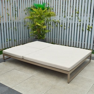 Sedia a <span class=keywords><strong>sdraio</strong></span> all'aperto in alluminio doppio divano letto impermeabile piscina lettino spiaggia Hotel sedia a <span class=keywords><strong>sdraio</strong></span> - Product Image 6