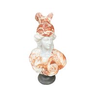 SHENGHUA personnalisé homme en pierre naturelle sculpté à la main couleur mélangée marbre buste romain statue sculpture à vendre