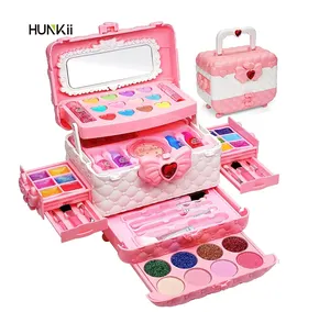 Non Toxic Toddlers Cosmetic Kits Pretend makeup kit set kids toys for Age 3-12 Year girls kids makeup kit beauty fashion toys