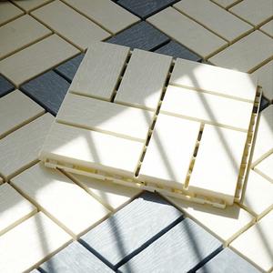 Non-slip Outdoor Decking Floor <b>Tiles</b> <b>Garden</b> Balcony Interlocking WPC Decoration Flooring - Product Image 6