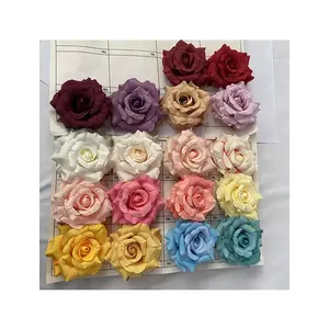 Têtes de roses artificielles, grandes roses Fengyan, cadburys