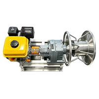 Treuil hydraulique diesel 7,5 CV, 5,5 kW, 16 MPa, 60-200 tr/min, pour bateau de pêche, dimensions 98x40x48 cm.