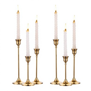 Luxury Modern Handmade Eco-Friendly Brass Candelabra <b>Candle</b> Holder for Hotels Dining Table Wedding Home Decoration <b>Cheap</b> Price - Product Image 1