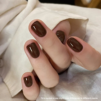 XEIJAYI 15ML Gel UV Marron Foncé pour Ongles, Vernis Nude Hivernal Soak-Off pour Usage en Salon, Directement du Fournisseur