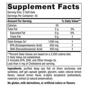 Extraits d'huile de poisson oméga de haute qualité pour soutenir la santé cardiaque, cérébrale et immunitaire, 90 gélules pour femmes et hommes, complément oméga - Product Image 3