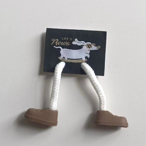 Tùy Chỉnh Chất Lượng Cao Thủ Công Dệt Thân Thiện Với Môi Nổi Silicone Nhãn Sang Trọng Thương Hiệu Logo Trang Trí DIY Quần Áo Nhãn - Product Image 6