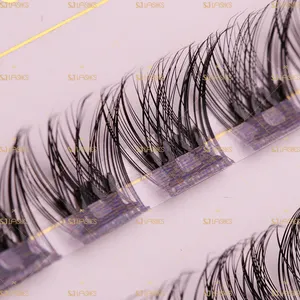 Handmade Eyelash Box Glueless Thick Synthetic Hair Lashes Fake Eyelashes With Eyelash Box Custom