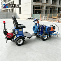 Machine de marquage routier manuelle sans air avec une largeur de traçage de 20 cm pour les travaux de marquage routier importants