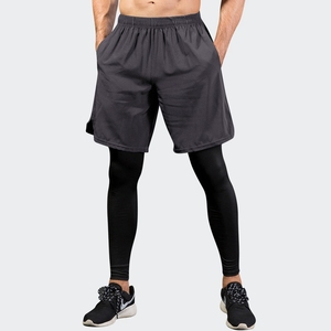Ropa Deportiva para <span class=keywords><strong>Hombre</strong></span>, Leggings Deportivos para Gimnasio, <span class=keywords><strong>Pantalones</strong></span> Cortos de Compresión para Correr, <span class=keywords><strong>Pantalones</strong></span> Deportivos para Ejercicio Físico - Product Image 2