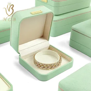 Factory Custom Velvet Bangle Box Packaging Indian Custom Bangle Jewelry Box For Jade Bracelet