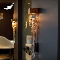 Luminaire suspendu décoratif personnalisé pour maison Lustre en verre moderne pour lampe à suspension LED