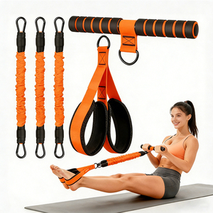 Allenatore Addominale con Corda Elastica per Sit-Up, Pedale Morbido, Attrezzo Portatile in Lattice per <span class=keywords><strong>Esercizi</strong></span> di Forza - Product Image 4