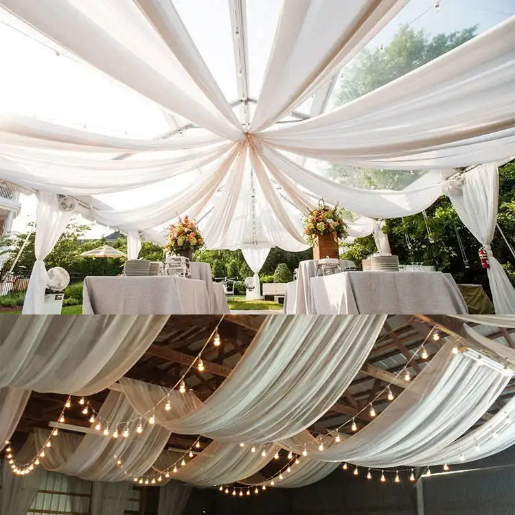 Wholesale Ceiling Drapes Wedding Draping Fabric Party Stage Decoration Backdrops For Wedding