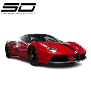 Kit de carrosserie complet en Fiber de carbone, Style <span class=keywords><strong>C</strong></span>, lèvre avant, jupe latérale, diffuseur arrière pour <span class=keywords><strong>F</strong></span> Offre Spéciale, 488 - Product Image 1