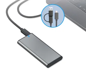 محرك أقراص صلب خارجي بسعة 500 جيجابايت محمول ومزود بمنفذ USB 3.0 مع وحدة تخزين صلبة متوافق مع أجهزة الكمبيوتر