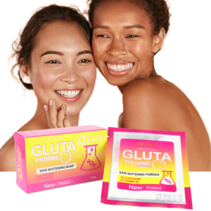 Private Label Gluta <strong>Prime</strong> Whitening Body Care Set Vitamin B3 Deep Cleansing Soap Powder for Spot Removing and Rejuvenating Skin - Product Image 1