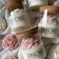 Großhandel Blumenförmige Rosen-Duftkerzen Luxuriöse Atmosphäre Valentinstag-Geschenk Aroma Benutzerdefinierte Duftnote